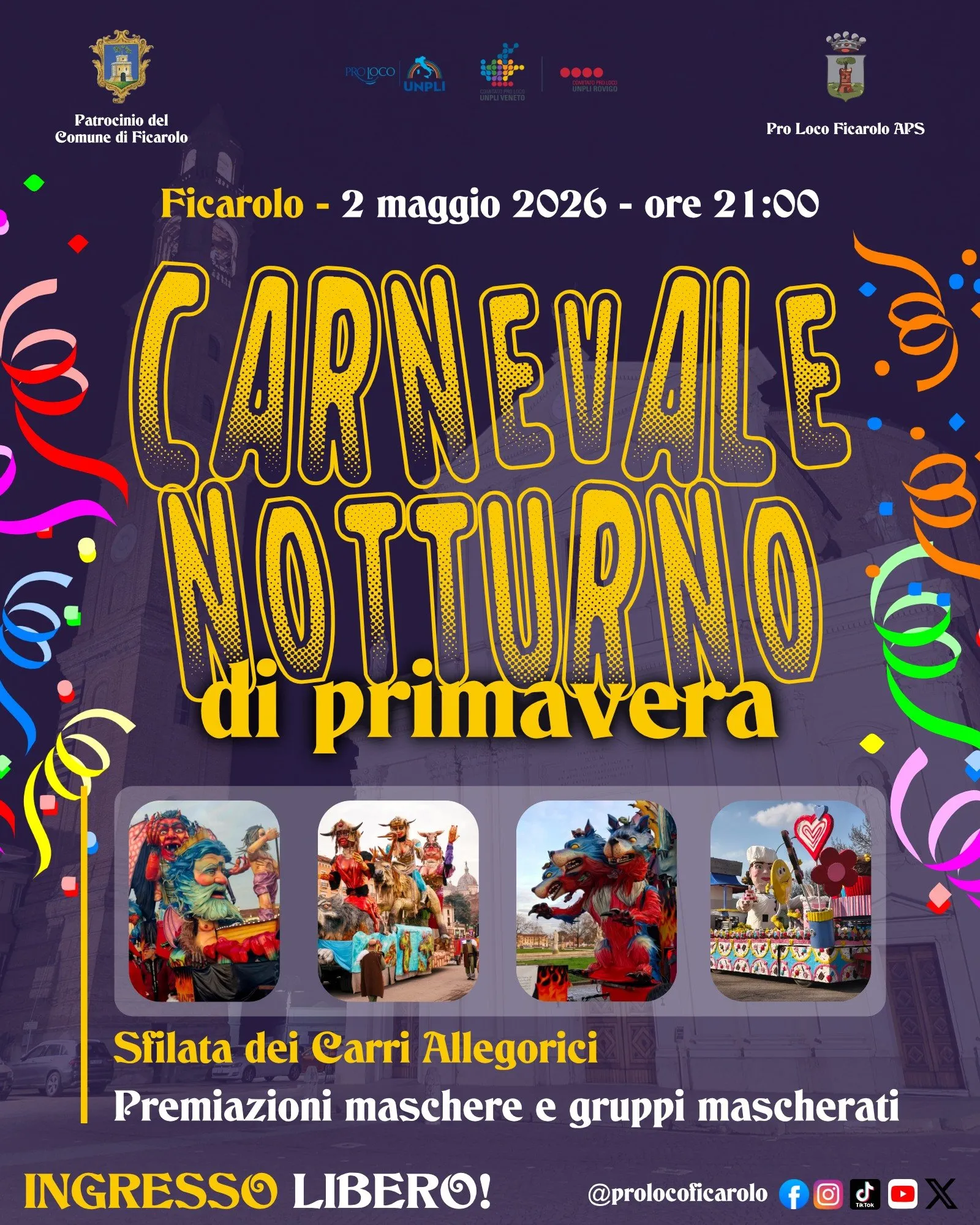 Carnevale Notturno di Primavera Ficarolo