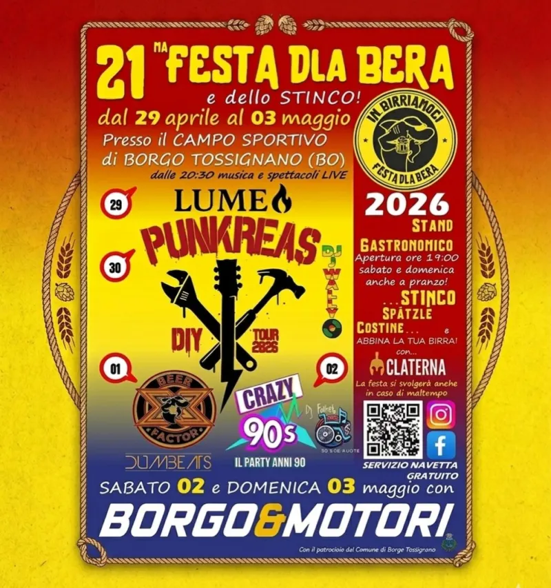 Festa dla Bera e dello Stinco Borgo Tossignano
