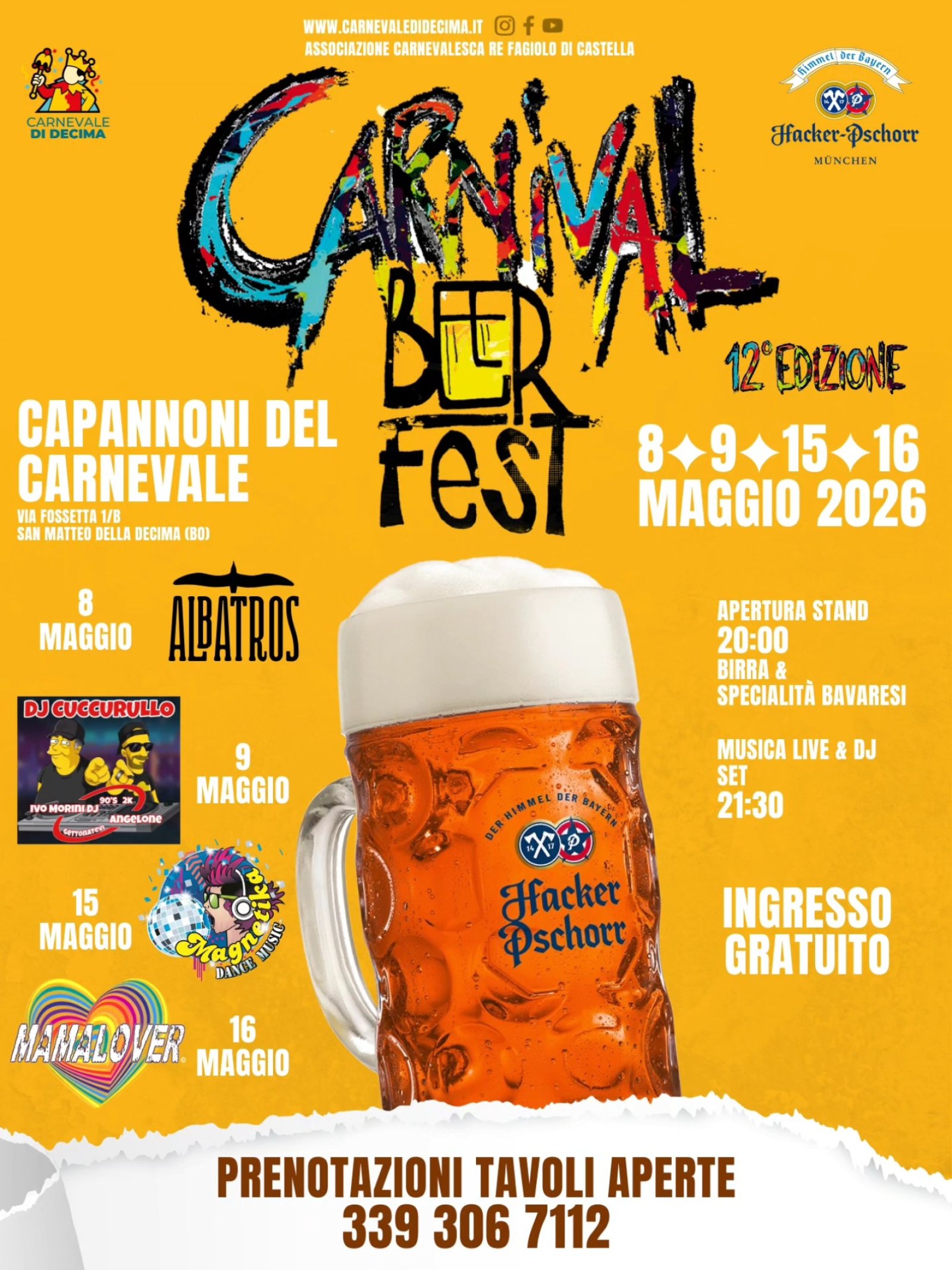 Carnival Beer Fest San Giovanni In Persiceto Locandina