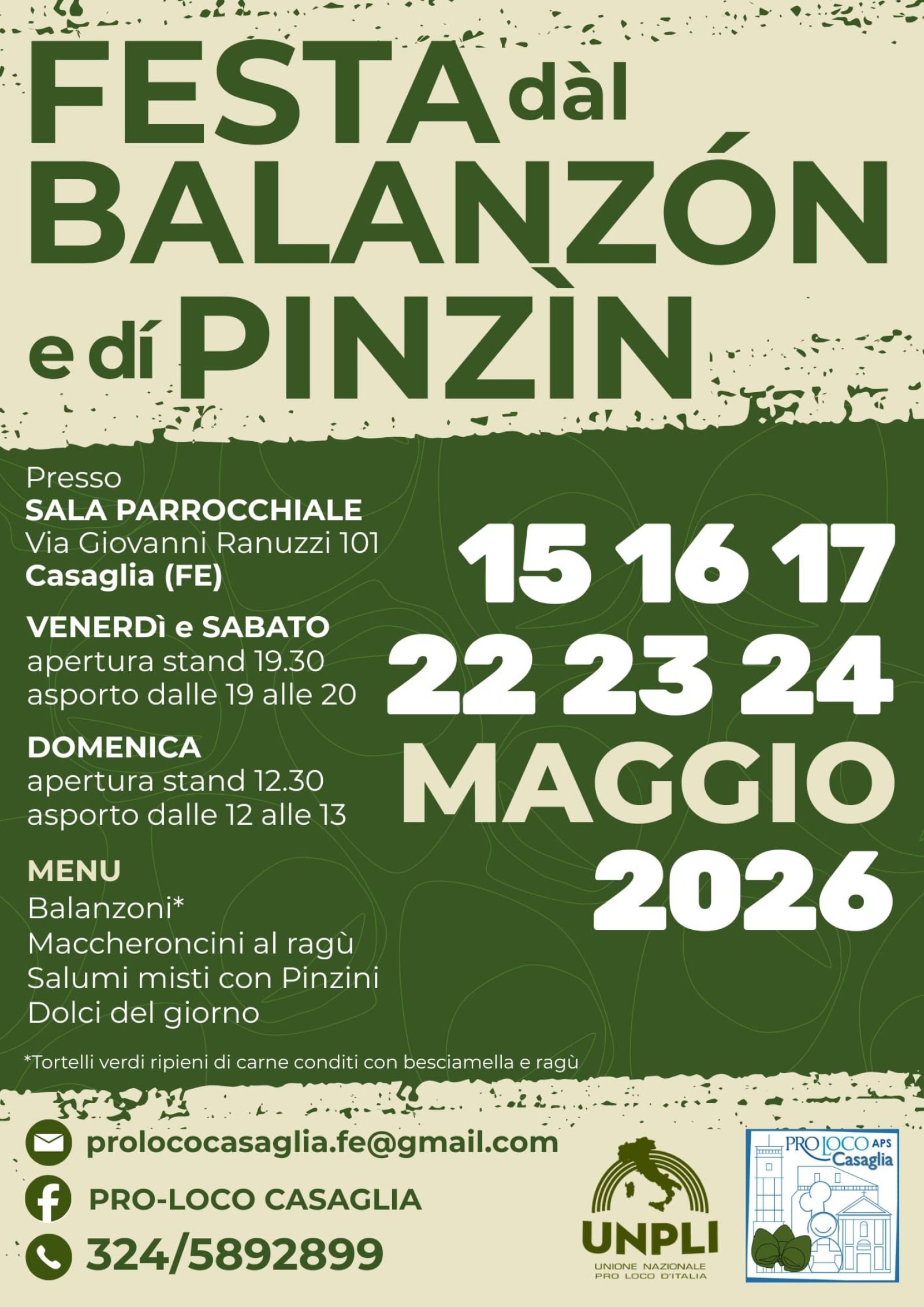 FESTA DAL BALANZ&Oacute;N E DI PINZ&Igrave;N