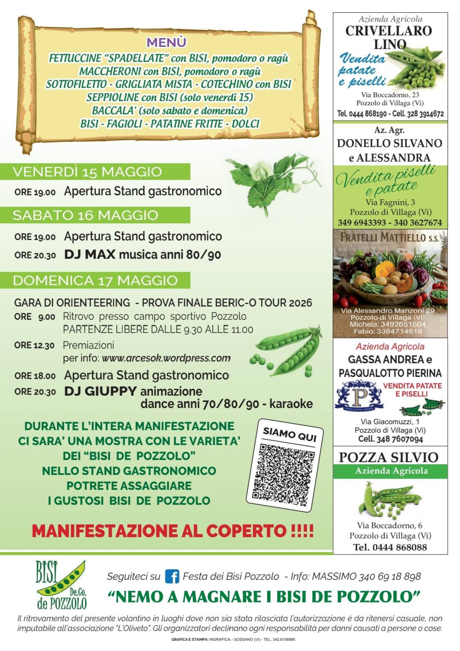 Festa Dei Bisi De Pozzolo Programma