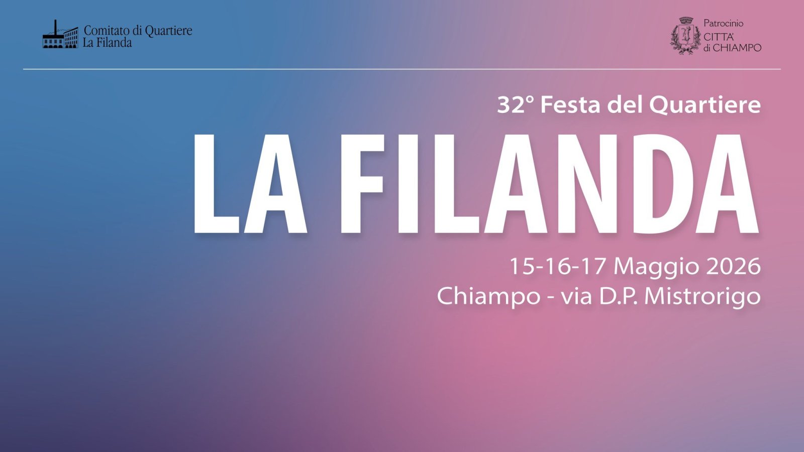  Festa del Quartiere La Filanda Chiampo 