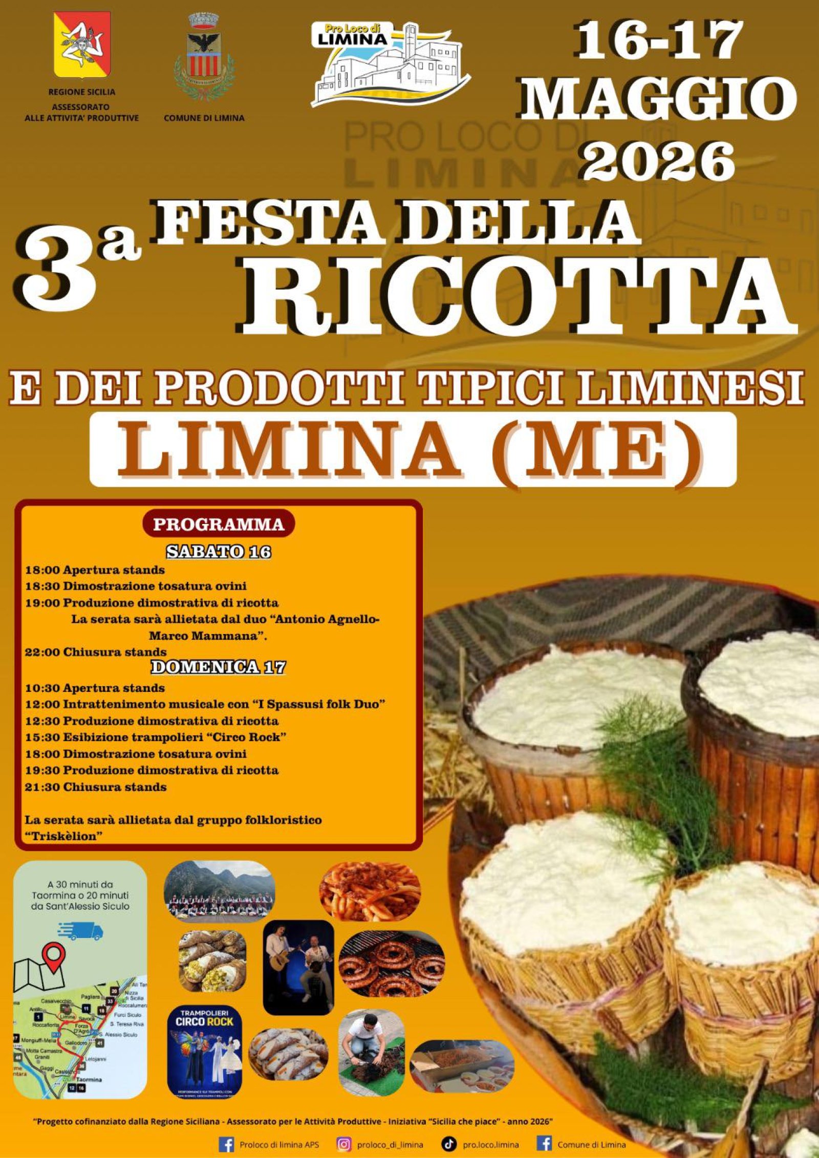 Festa Della Ricotta Limina Programma