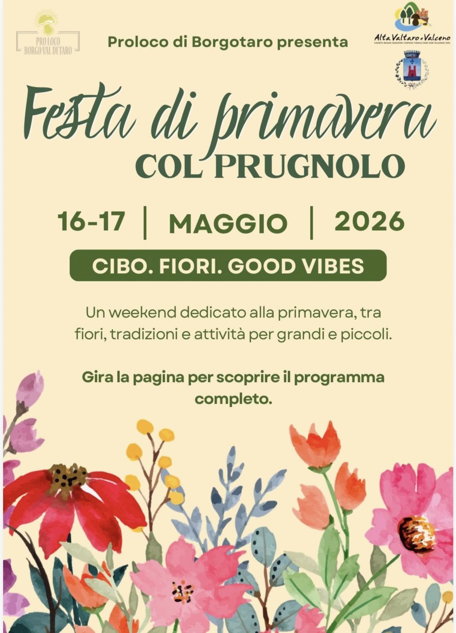 Festa di Primavera col Prugnolo Borgo Val di Taro