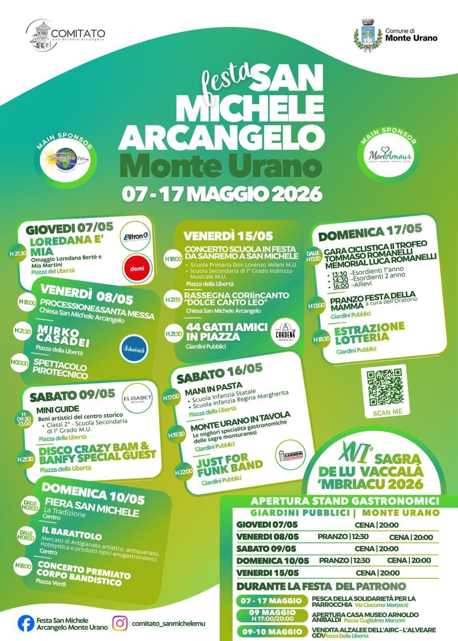 Festa San Michele Arcangelo Monte Urano Programma Completo
