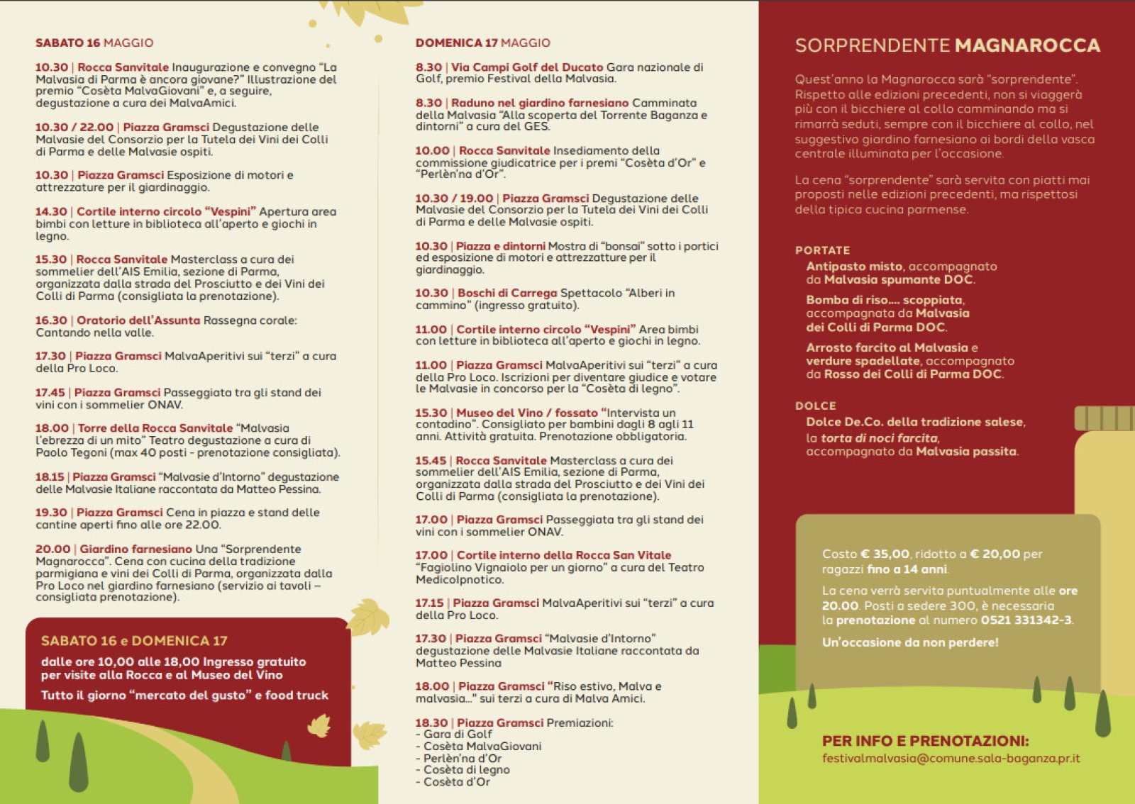 Festival Della Malvasia Sala Baganza Programma