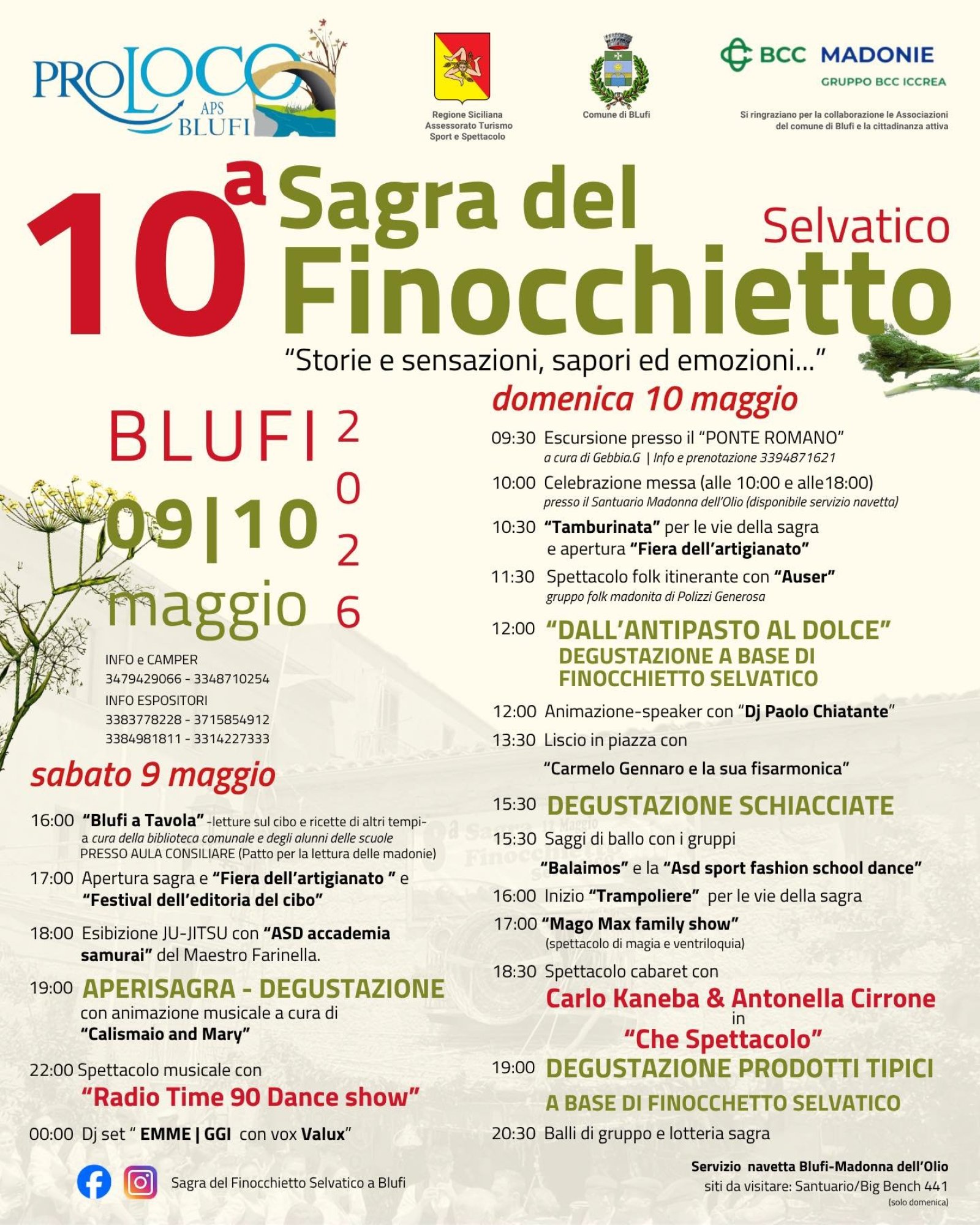 Sagra Del Finocchietto Selvatico Blufi Programma